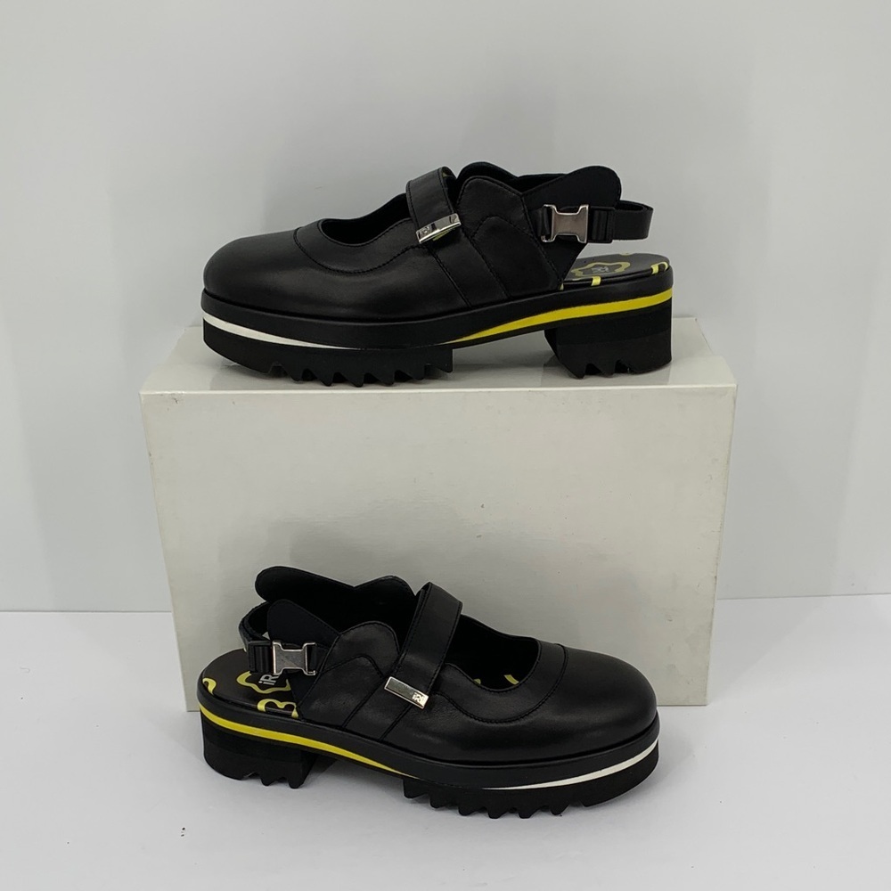 IRI DAANY chunky leather sandal shoe platform black leather maryjane new 41 11